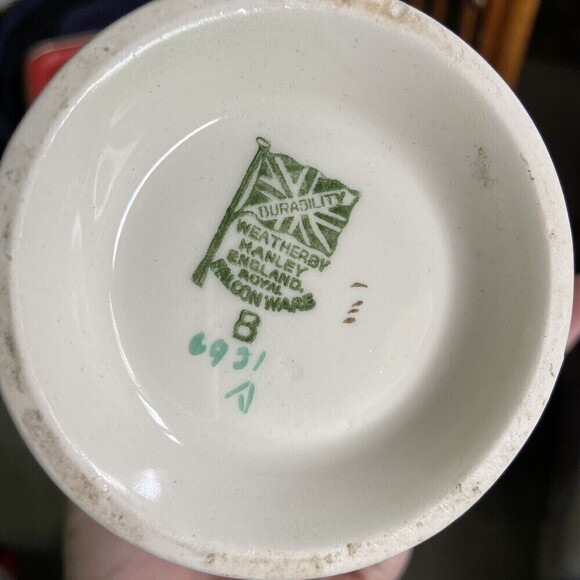 Antique Weatherby Hanley Royal Falcon Ware Creamer / Pitcher - Picture 3 of 12